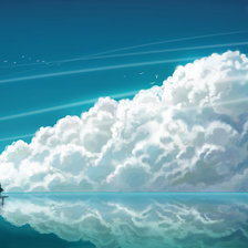 Схема вышивки «Облака»