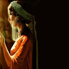 Схема вышивки «Девушка»