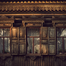 Схема вышивки «Окна»