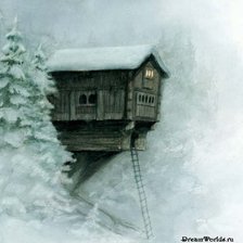 Схема вышивки «Избушка»