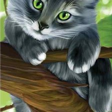 Схема вышивки «Котенок»