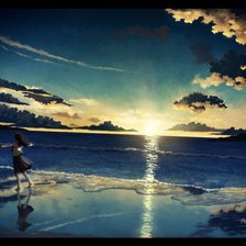 Схема вышивки «закат 1»