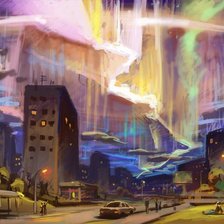 Схема вышивки «Северное сияние»