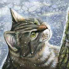 Схема вышивки «любопытство»