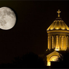 Схема вышивки «полная луна»