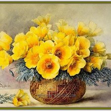 Схема вышивки «Натюрморт с цветами»