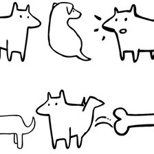 Схема вышивки «Собаки»