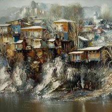 Схема вышивки «окраина тифлиса»