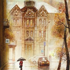 Схема вышивки «старая прага»