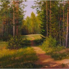 Схема вышивки «Лесная тропинка»