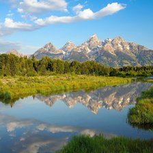 Схема вышивки «Горный пейзаж»