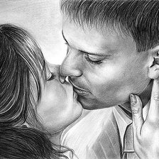 Схема вышивки «поцелуй»