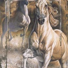 Схема вышивки «кони2-2»