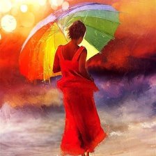 Схема вышивки «девка»