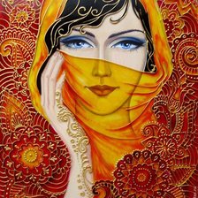 Схема вышивки «Восточная красавица»