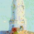 Предпросмотр схемы вышивки «пейзаж с церковью» (№913191)