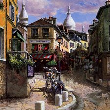 Схема вышивки «узкая улочка франции»