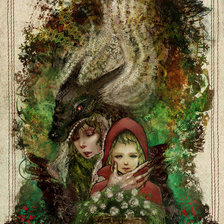 Схема вышивки «Красная шапочка»