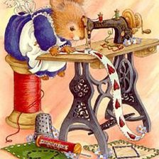 Схема вышивки «La Ratoncita Costurera»