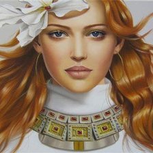 Схема вышивки «девушка»