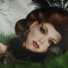 Схема вышивки «красивая грусть»