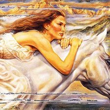 Схема вышивки «Девушка»