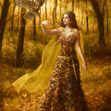 Схема вышивки «Фея осени»