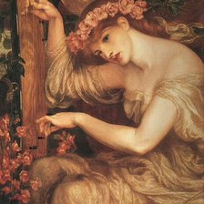 Схема вышивки «Девушка с арфой»