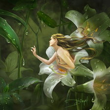 Схема вышивки «Фея цветов»