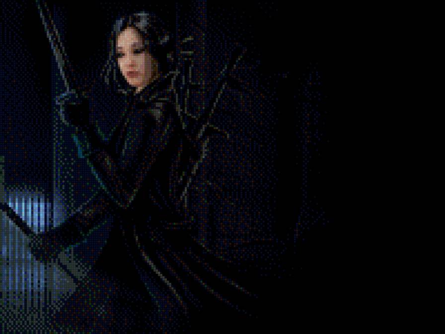 Темная эльфийка - девушка, фэнтези - предпросмотр