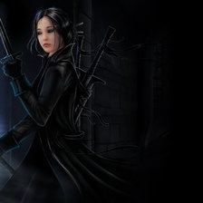 Схема вышивки «Темная эльфийка»