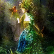 Схема вышивки «Павлиний глаз»