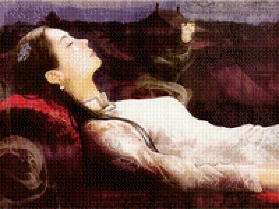 Спящая - фэнтези, девушка, япония - предпросмотр