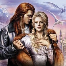 Схема вышивки «Влюбленные»