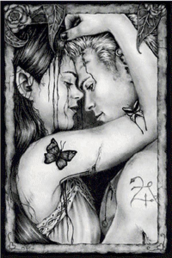 Влюбленные - люди, девушка, любовь - предпросмотр