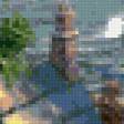 Предпросмотр схемы вышивки «сказочный городок» (№914437)