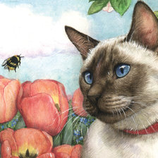 Схема вышивки «встреча»