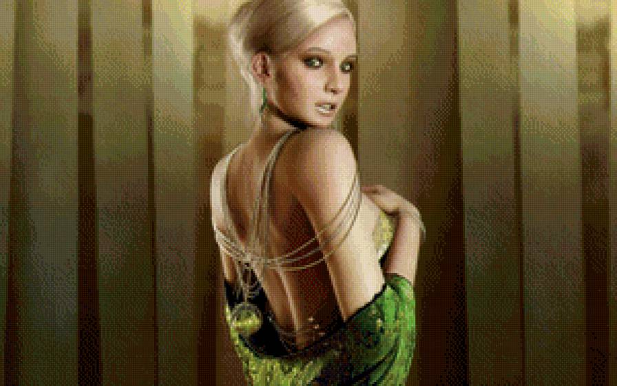 девушка в зеленом - девушка - предпросмотр