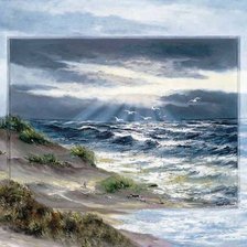 Схема вышивки «берег моря»