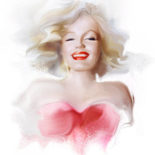 Схема вышивки «мерилин монро»