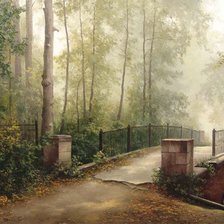 Схема вышивки «Утро туманное»