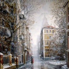 Схема вышивки «На улицах  города  .Ал-др Стародубов»