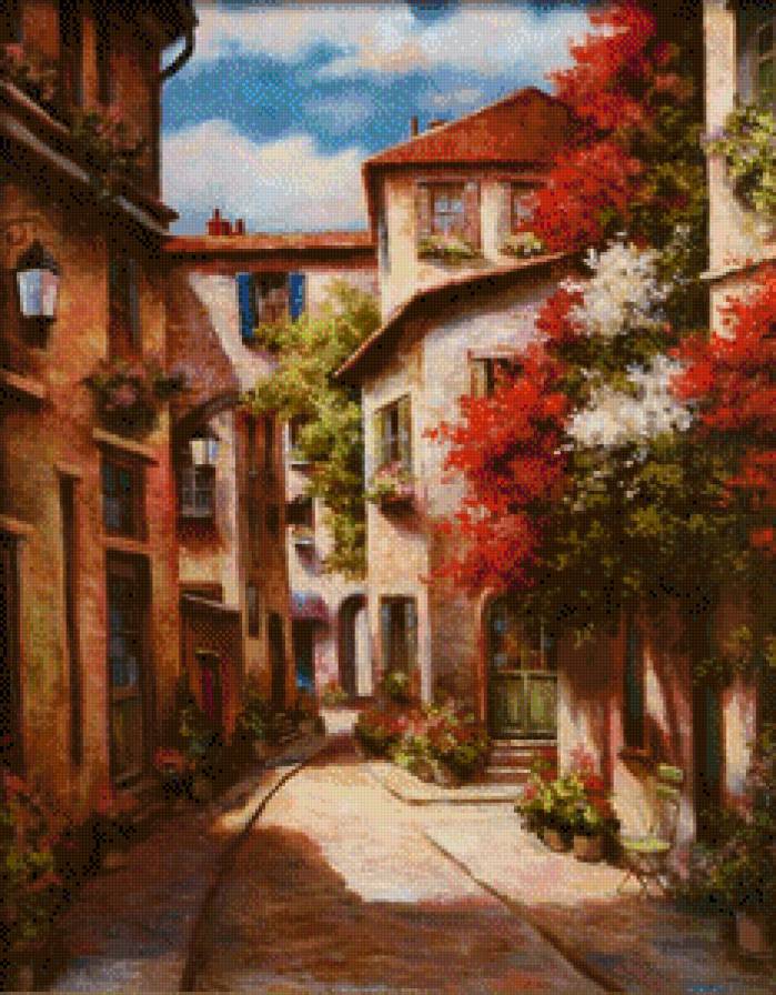 Tan Chun Chi - Улицата с червените цветя - предпросмотр