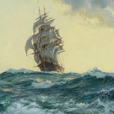 Схема вышивки «парусник»