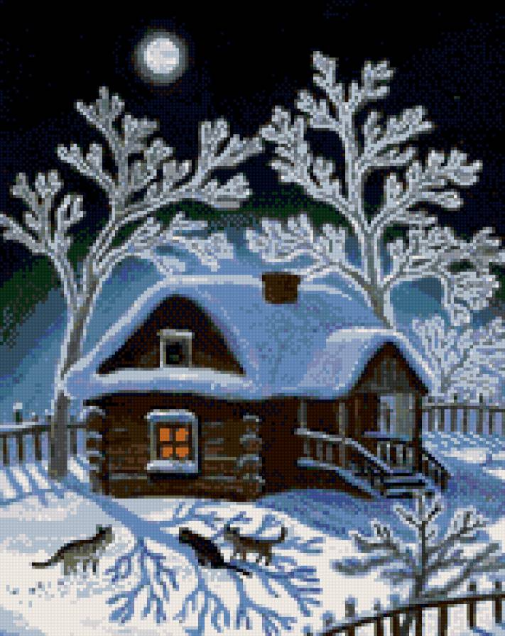 Зимняя ночь c котами - зимняя ночь c котами - предпросмотр