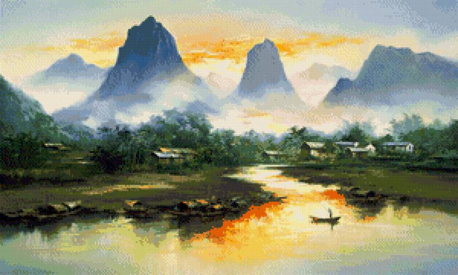 Красивые пейзажи маслом - hong leung. красивые пейзажи маслом - предпросмотр