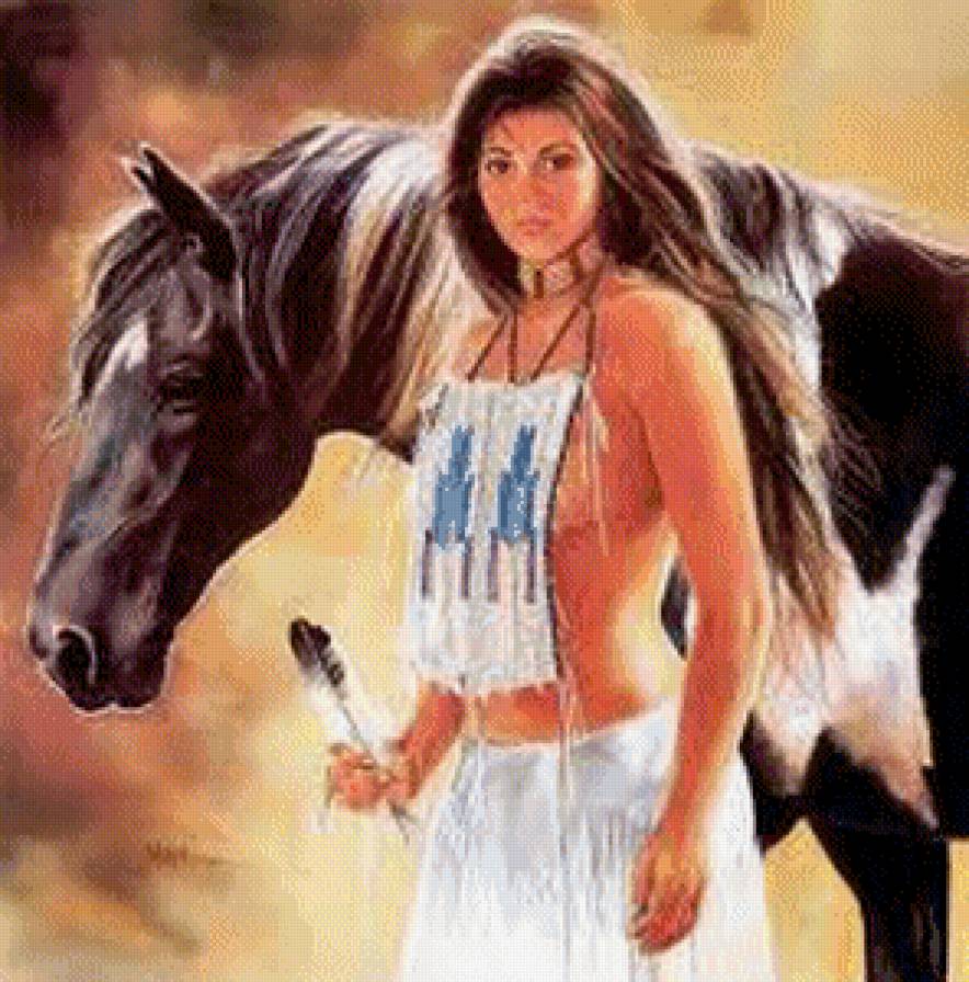 индеанка - индейцы - предпросмотр