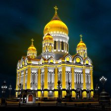 Схема вышивки «Храм»