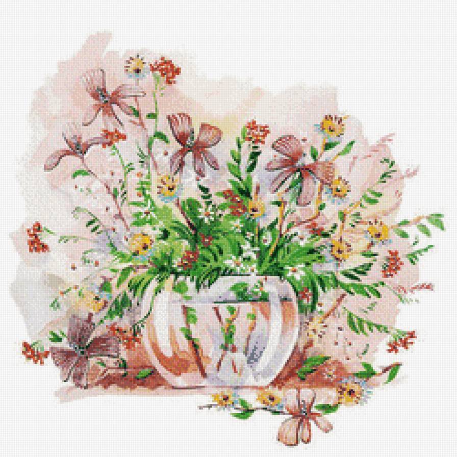 цветы в вазе - цветы - предпросмотр