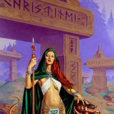 Схема вышивки «жрица»